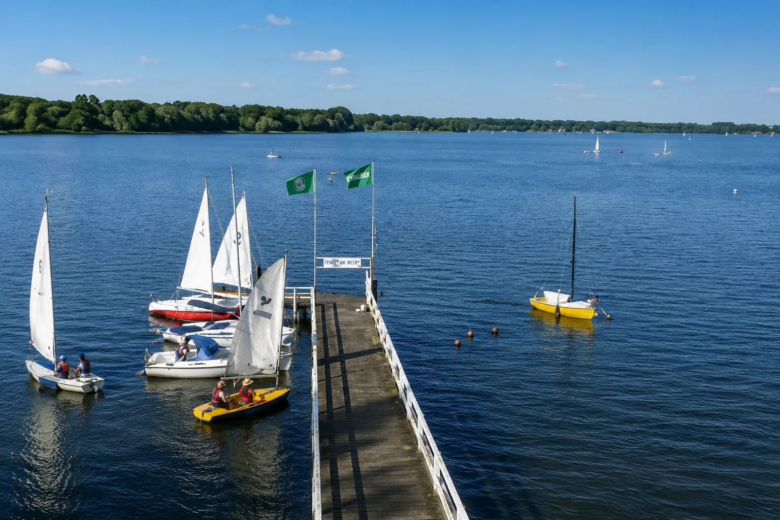 Segelboote am Zwischenahner Meer